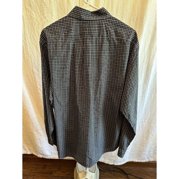 Ralph Lauren‎ Men Shirt Button Up XL Black Check - Picture 5 of 9